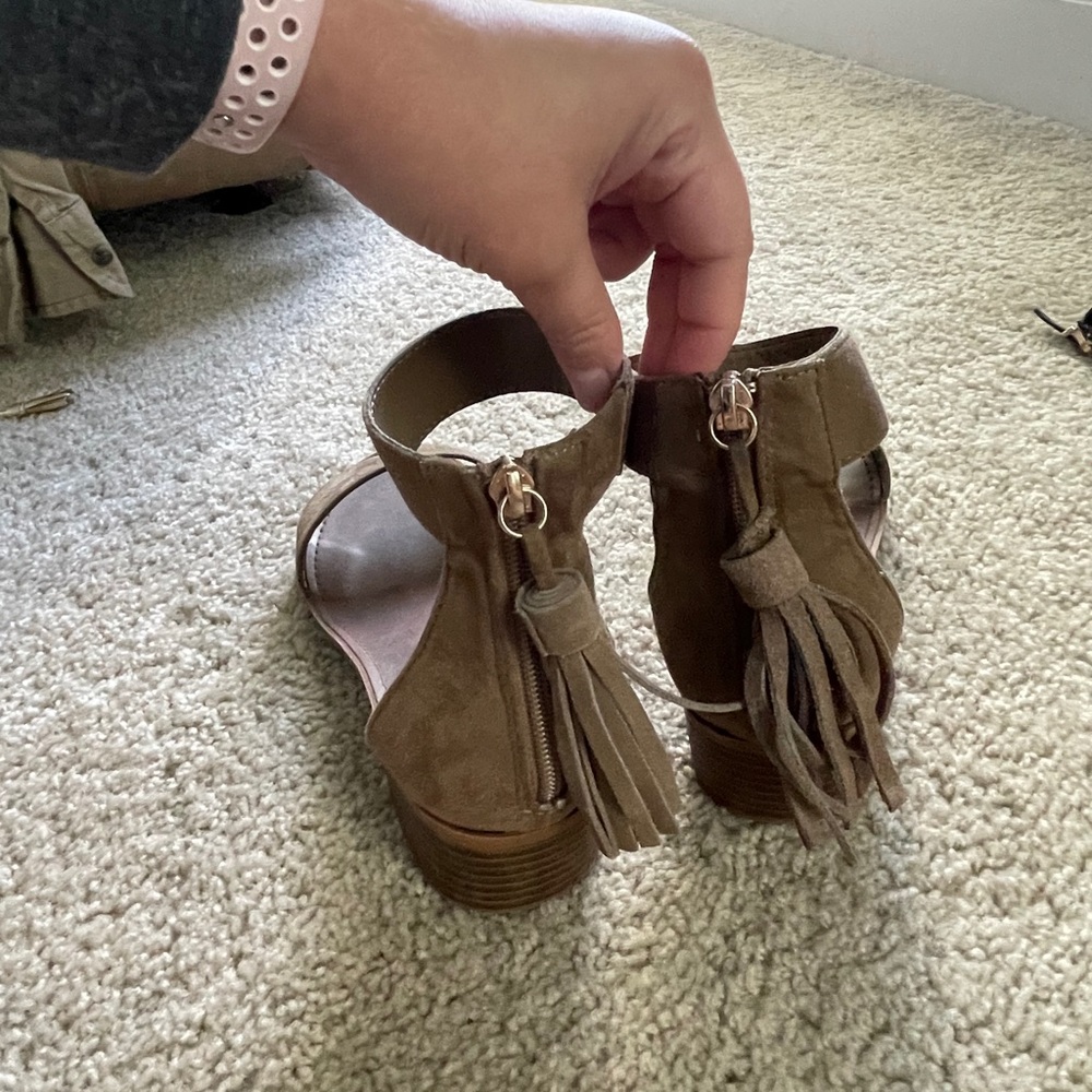 Ankle Strap Brown Sandal - image 2